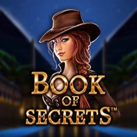 Book of Secrets slot logo by SYNOT Games at Casea Casino