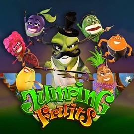 Jumping Fruits logo by Wazdan at Casea Casino